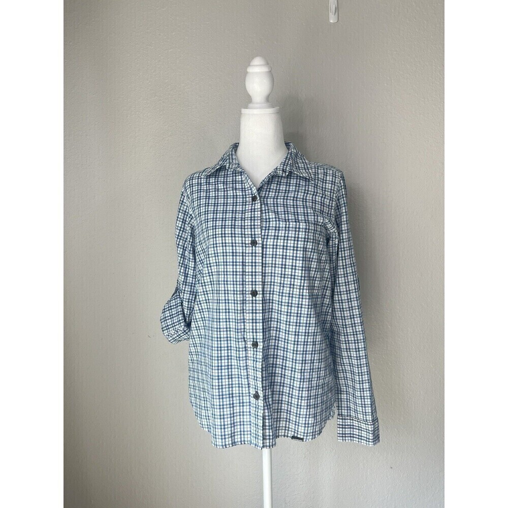 Patagonia Plaid Button Down Fishing Shirt Women's Size‎ Small